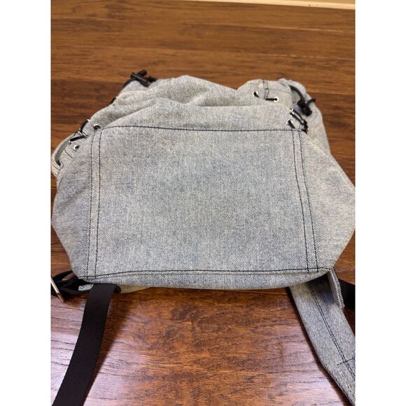 3.1 PHILLIP LIM Go-Go Medium Lace Up Knapsack Washed Light Blue Denim main image 11